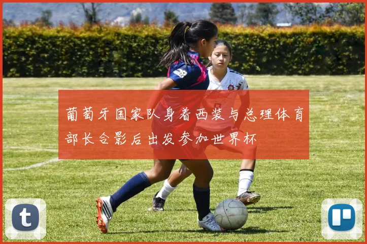 葡萄牙国家队身着西装与总理体育部长合影后出发参加世界杯